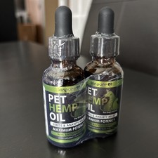 2 Pack Hemp Oil for Dogs and Cats - Helps Pets with Anxiety, 2 pack, exp 3/26