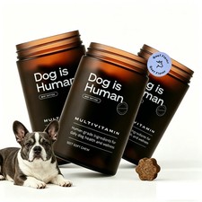 Dog is Human Multivitamin Soft Chews Human-Grade Dog Wellness 180ct