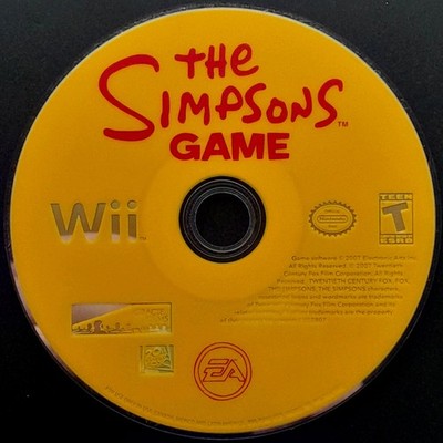 The Simpsons Game - Wii - Disc Only - Resurfaced/Tested