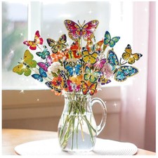 Diamond Painting Set 20 Schmetterlinge Bastel...