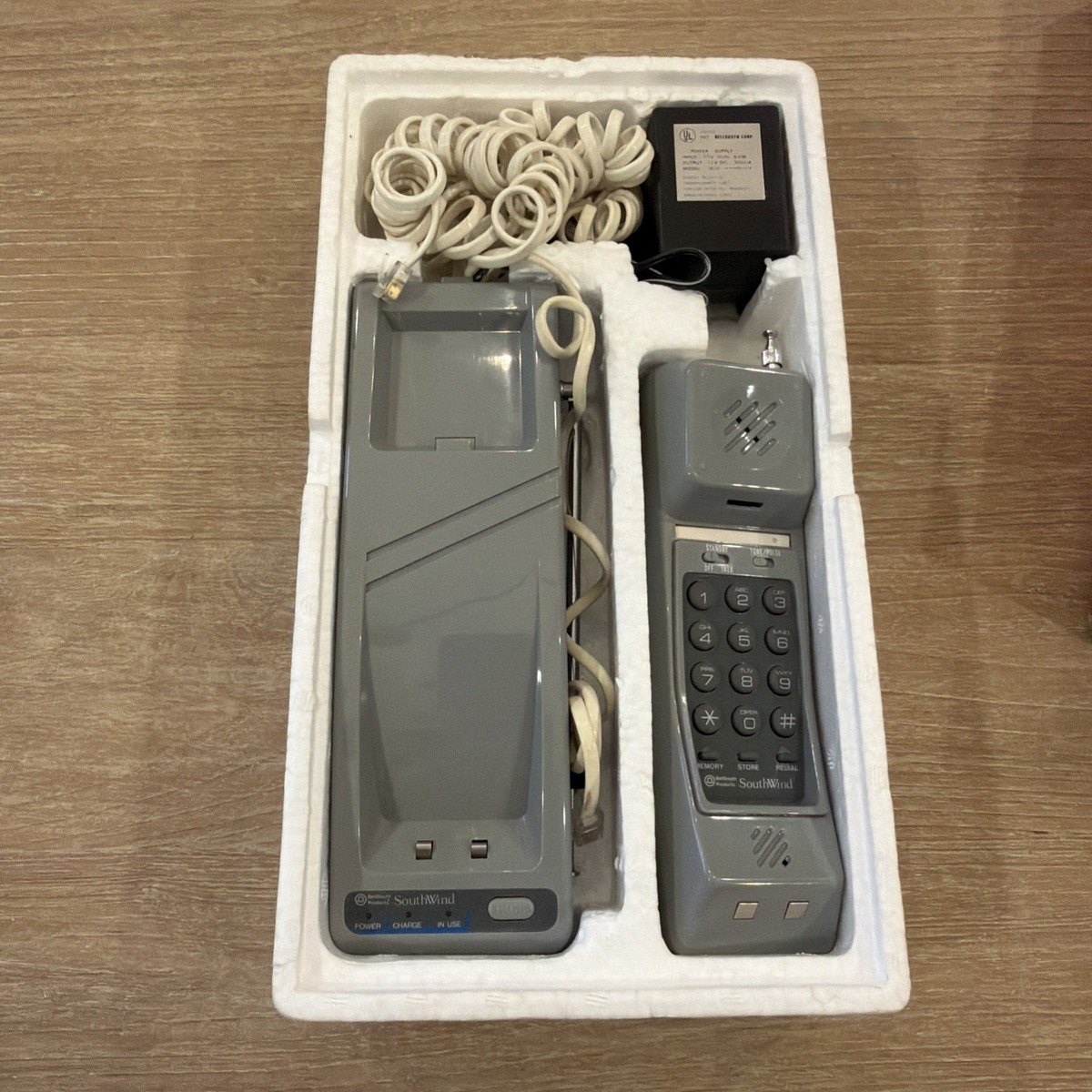 Vintage BellSouth Southwind 170 Cordless Telephone Grey Untested