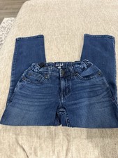 Cat And Jack Straight Boys Size 8 Blue Jeans Pants With Adjustable Waist