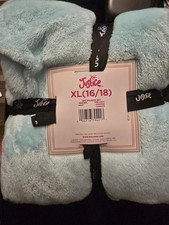 Justice Aqua XL 16/18 Girls 2 Piece Pajama Set Solid Sleepwear