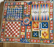 Clothkits Games Table Cloth Cover Vintage Tablecloth Compendium Family Night 