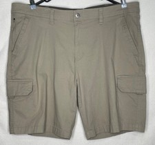 Copper Oak Cargo Shorts Men's 40 41 Tan Ripstop Flex Stretch Security Pocket
