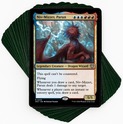 mtg niv mizzet commander deck Niv-Mizzet, Parun CARD DRAW INSTANT SORCERY Spells Magic MTG Custom Co –  CommanderComplete main image 0