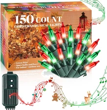 Christmas Lights with Music, Musical Singing Christmas Lights with 25 Classical