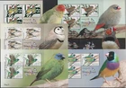 Australia 2018 Thailand 2018 Show - Finches set of 6 Miniature Sheets MUH