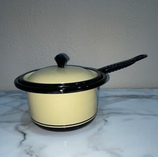 Vintage Vollrath Co. Kook King Enameled Sauce Pan 9 Cups w/lid