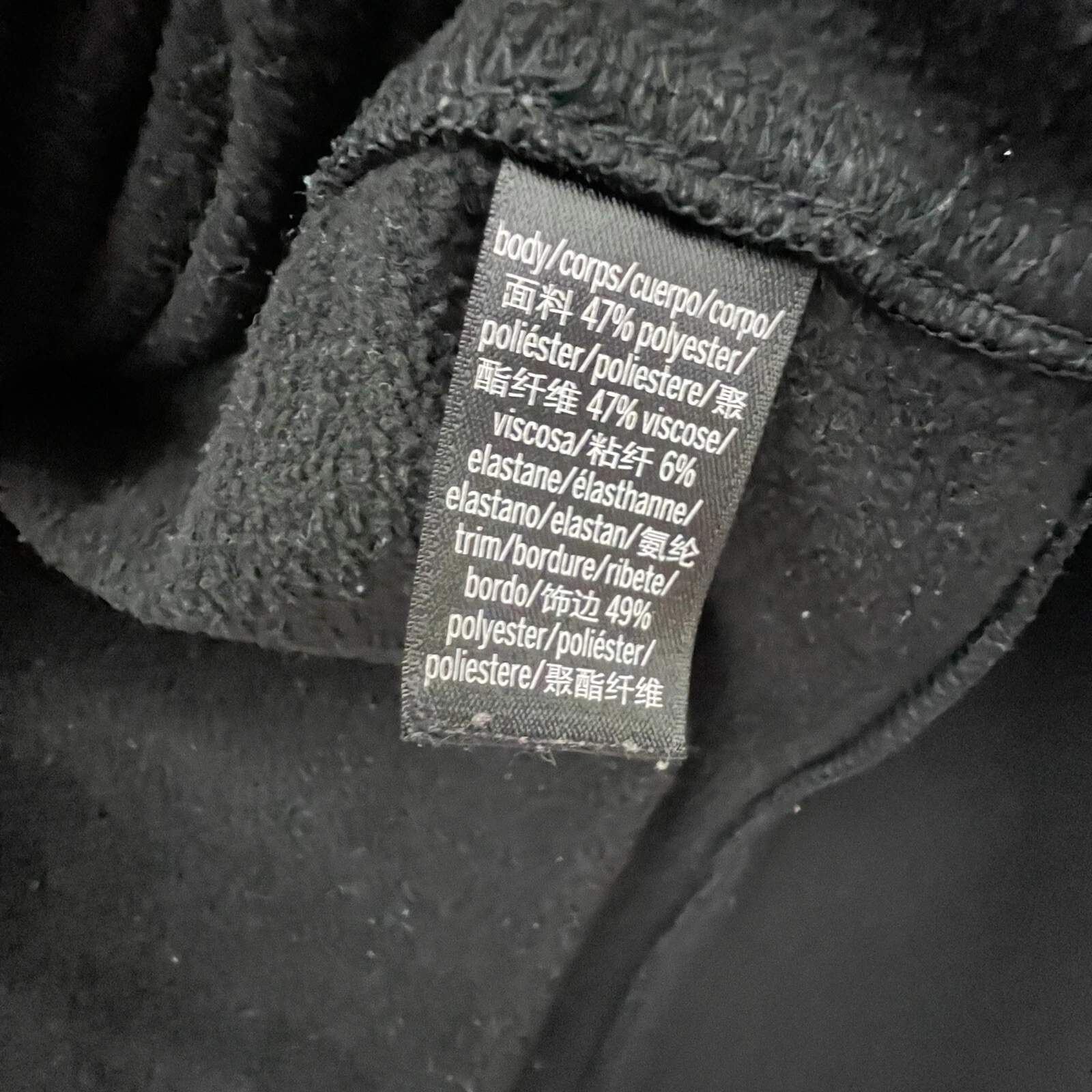 UNDERCOVER Felpa con cappuccio Victoria's Secret Victoria Sport nera donna grande schiena aperta