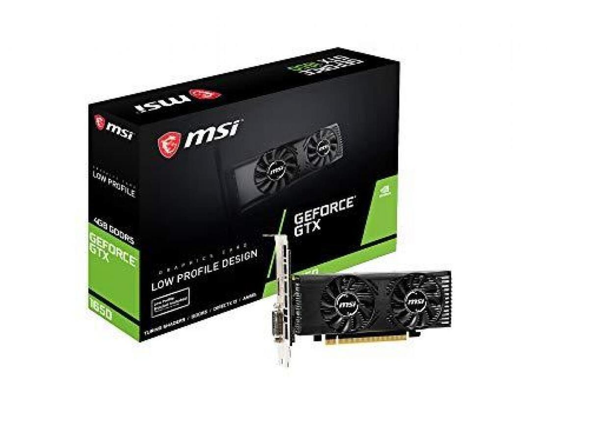 MSI GeForce GTX 1650 4GT LP Graphics Board Low Profile Space MSI GeForce GTX 1650 4GT LP Graphics Board Low Profile Space