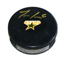 Trevor Daley Dallas Stars Autographed Hockey Puck  A3568