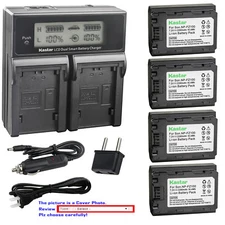 Kastar Battery LCD Dual Fast Charger for Sony NP-FZ100 BC-QZ1 & Sony Alpha a9S