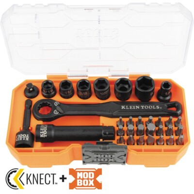 Klein Tools 65300 KNECT™ 1/4-Inch Drive Impact-Rated Pass Through