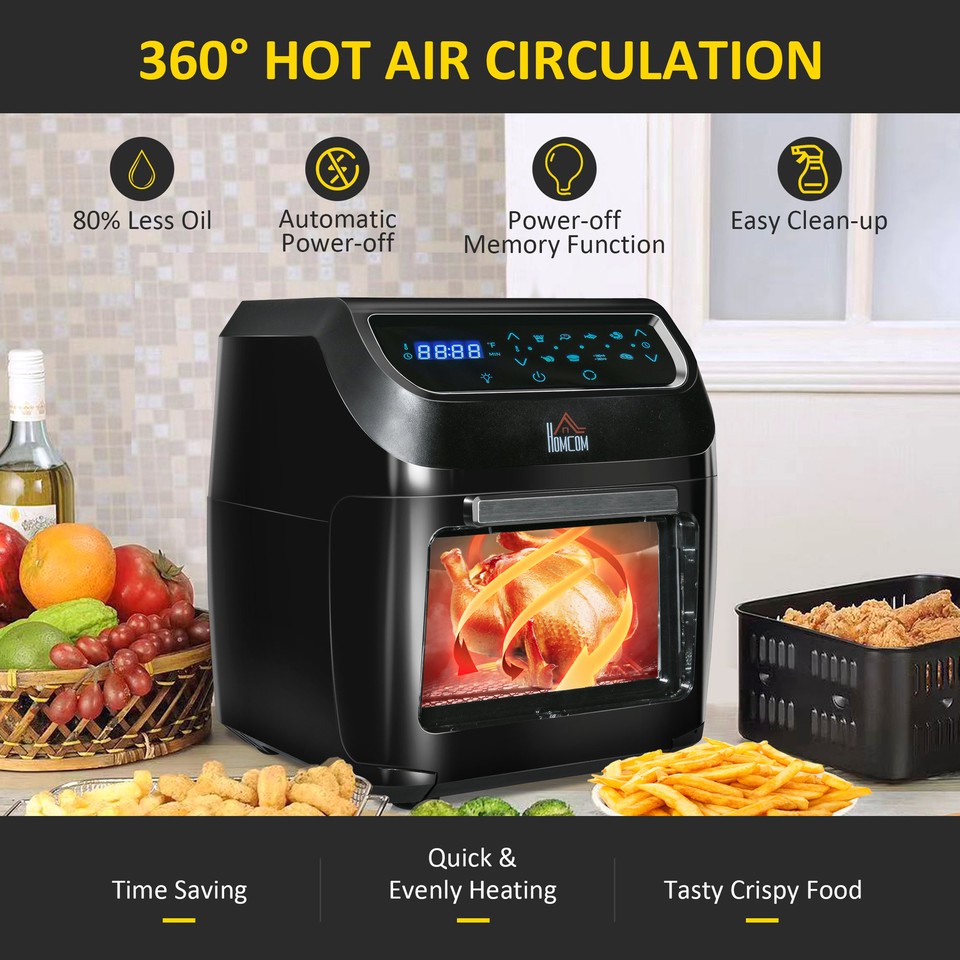 12 QT Air Fry Oven, 8 In 1 Countertop Oven Combo with Air Fry