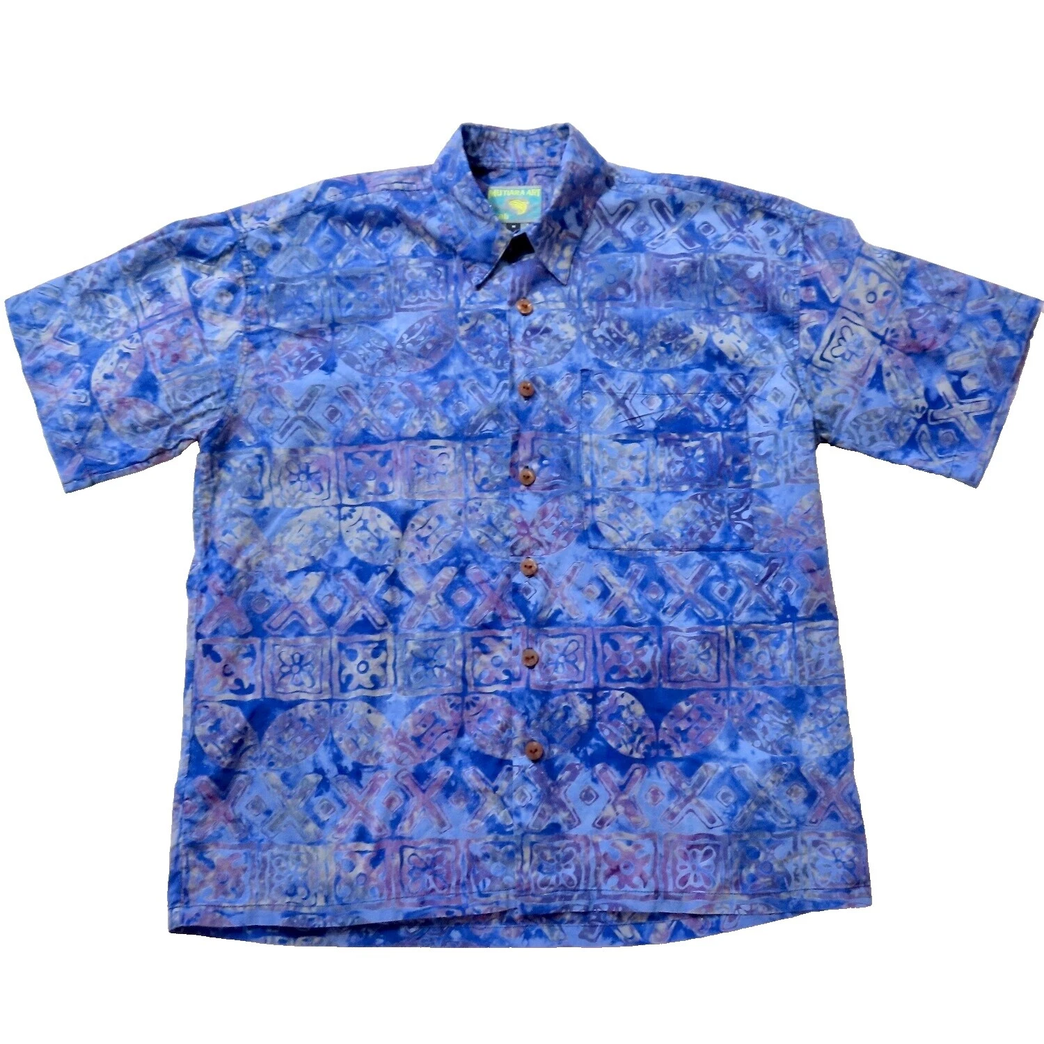 Bali Cotton Short Sleeve Casual Button-Down Shirts for Men