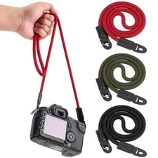 HandMade Braided Single Shoulder Camera Neck Strap Rope+Leather For Leica Sony