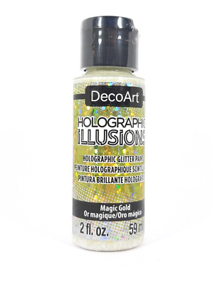 DecoArt Holographic Illusions 59ml DHG05 Magic Gold holographisch Acrylfarb