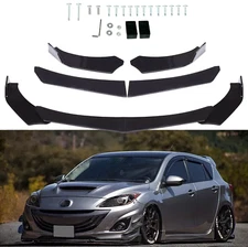 For Mazda 2 3 6 Front Bumper Lip Splitter Chin Spoiler ABS