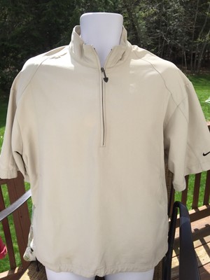 nike beige half zip