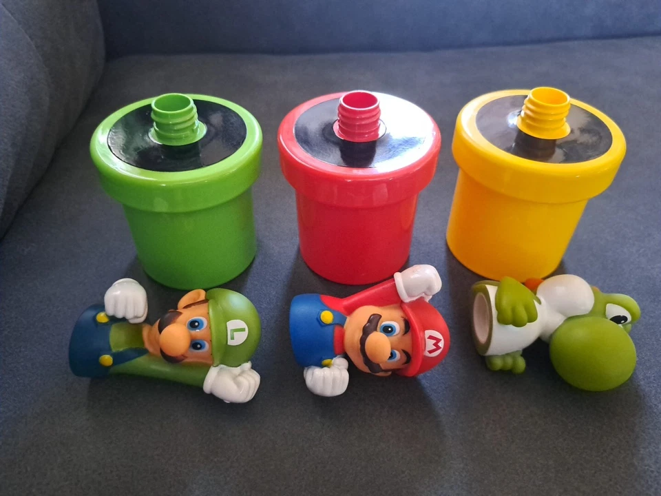 Super Mario 3 Piece Body Wash Gift Set Containers Only Mario, Luigi, Yoshi - Image 2 of 2