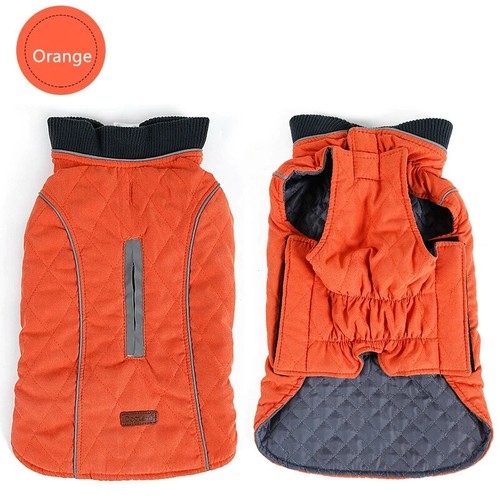 Retro Winter Quilted Small Dog Coat Pet Warm Jacket Vest Size M Colors - Picture 4 of 25