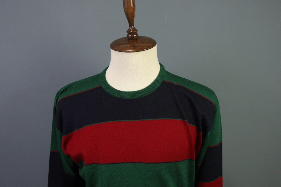 Pringle of Scotland Multicolor Colorblock Long Sleeve Knit Sweater Size M - Image 2 of 4