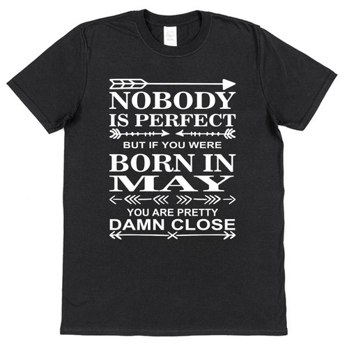 May Birthday T-Shirt Ideal Gift for Gemini and Taurus Star Signs May Baby - Picture 2 of 5
