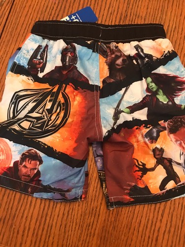 Marvel Comics Avengers Hulk Swim Trunks Shorts Boys Size Extra Small 4/5 XS $25 - Picture 4 of 5