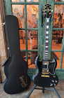 2009 Gibson Custom Shop Sg Custom Electric Guitar Ebony w/Gibson Hard Case & Coa