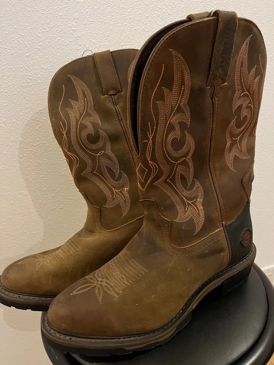 Men s Justin Rugged Tan Gaucho WK4646 Western Boot size 10.5 EE eBay