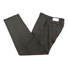 Nautica Men's Black Flat Front Dress Slacks Suit Pants Size 34W NWT