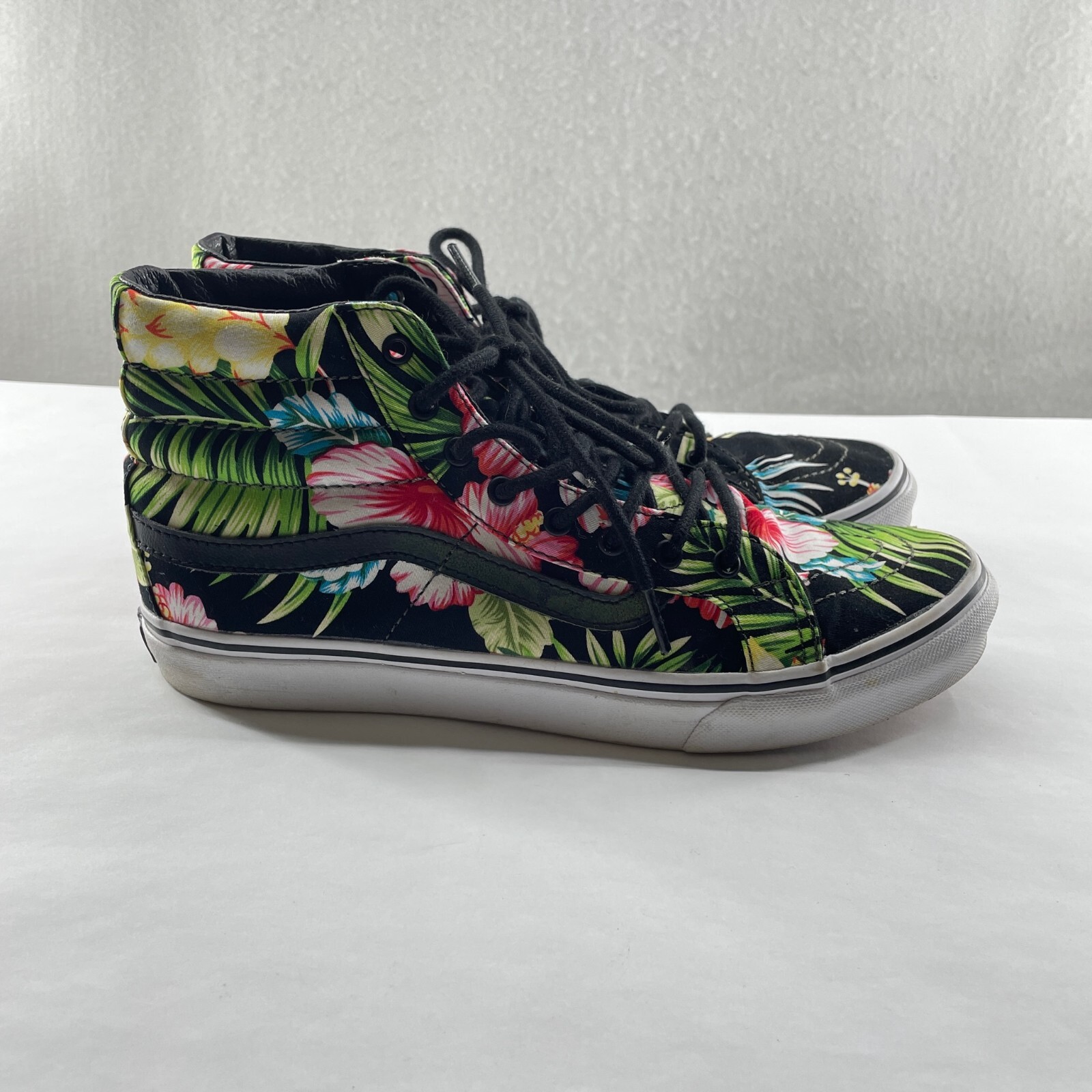 Vans Shoes Unisex Adults Sz W10 SK8-Hi Slim Hawaiian Floral