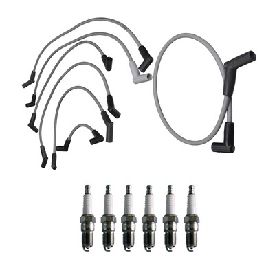 Denso Wire Set 8mm & 6 U-Groove Spark Plugs 0.060 Kit For Ford Mercury 3.0L V6