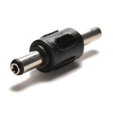 5.5mm x 2.1mm Male CCTV DC Power Plug to Male Plug Adapter Connector
