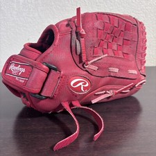 Rawlings Highlight Series H120S 12  Youth Red Baseball Softball Glove RH  