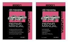 2001 Toyota Tundra Shop Service Repair Manual Book Engine Drivetrain OEM