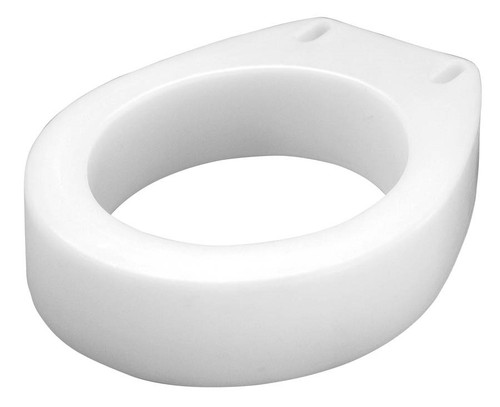 Toilet Seat Elevator Carex White Elevated Standard Round Bending Sitting B30700 - Afbeelding 1 van 2