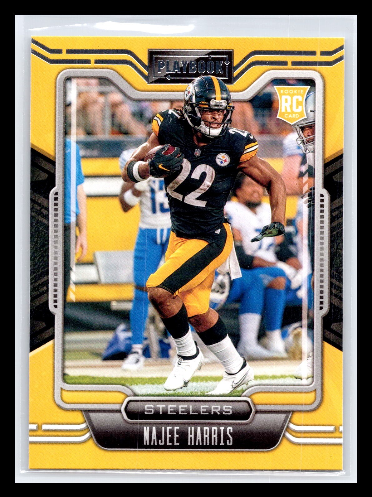 2021 Panini Playbook #111 Najee Harris Yellow Rookie RC Pittsburgh Steelers