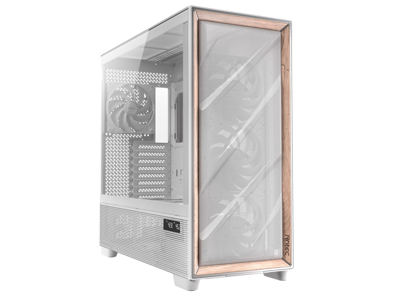 Antec Flux Pro White в комплекте 6 ШИМ-вентиляторов передняя панель с высоким потоком воздуха из березы