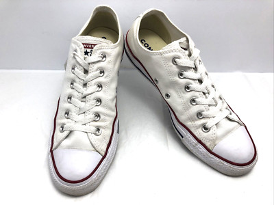 Converse Chuck Taylor All Star Shoes Men 7.5 Women 9.5 White Low Top Canvas #JS