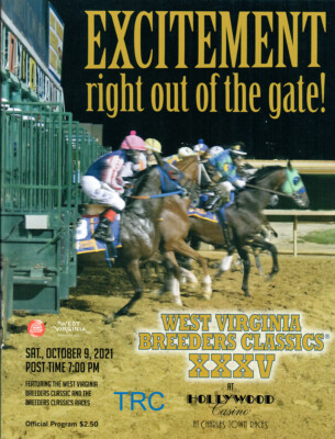JOCKEY HAS 8 WINS FROM 9 MOUNTS ON CHARLES TOWN RACE TRACK HORSE RACING PROGRAM!