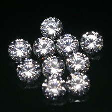 10 Pcs Lot Natural DE Color VVS1 Brilliant Cut White 3.40 MM Round Loose Diamond