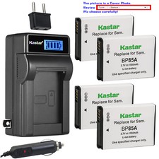 Kastar Battery LCD AC Charger for EA-BP85A BP-85A  Samsung PL210 SH100 Camera