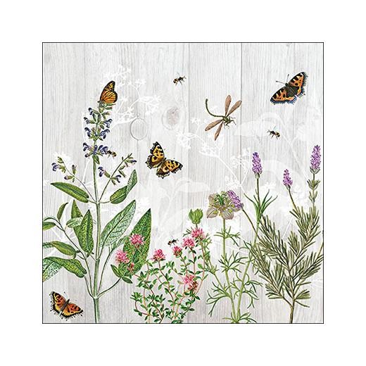 Ambiente 33cm 3-Ply Paper Napkins 20pcs - Herb Garden