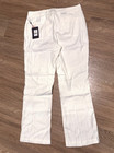 nwt NYDJ slacks WHITE LINEN RAYON CASUAL / DRESS PANTS womens 12P 12 W34 — photo 3