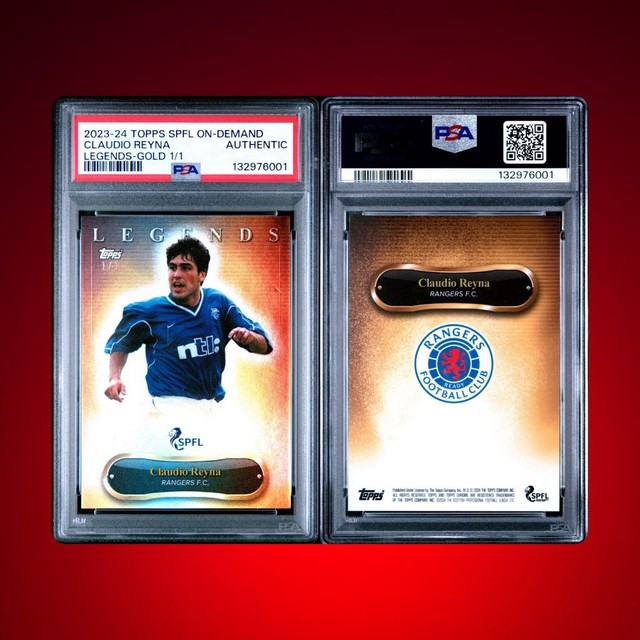 2023-24 TOPPS SPFL ON-DEMAND CLAUDIO REYNA LEGENDS - GOLD 1/1 (PSA AUTHENTIC)