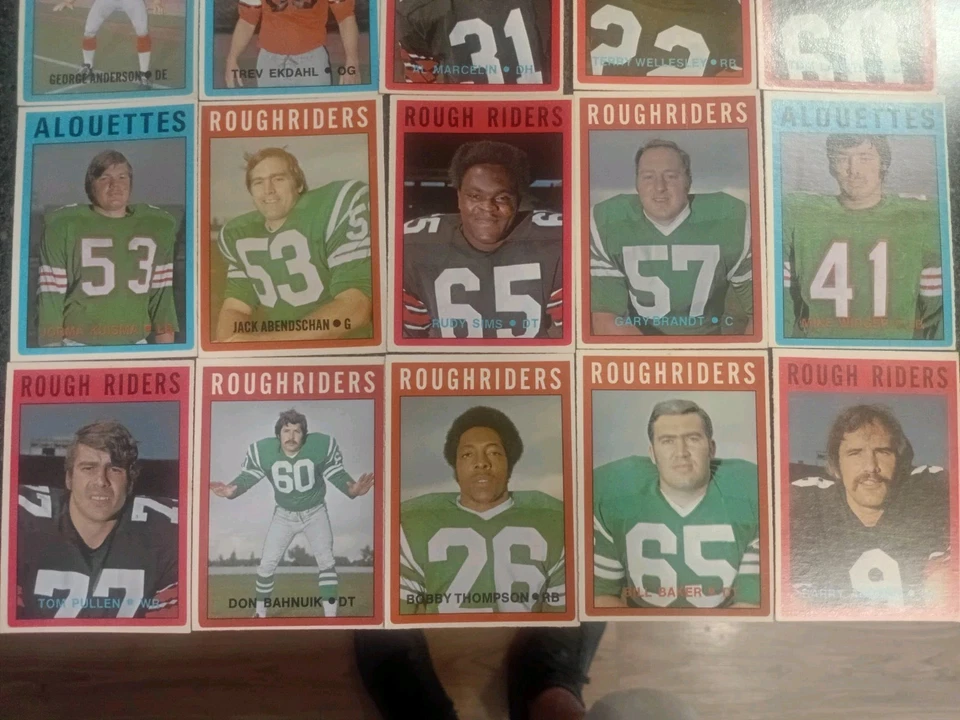 💥1972🇨🇦O-Pee-Chee💥Vintage🏈CFL🏈 Various ●80 Card Lot● Partial Set +E +Grade - Image 4 of 4