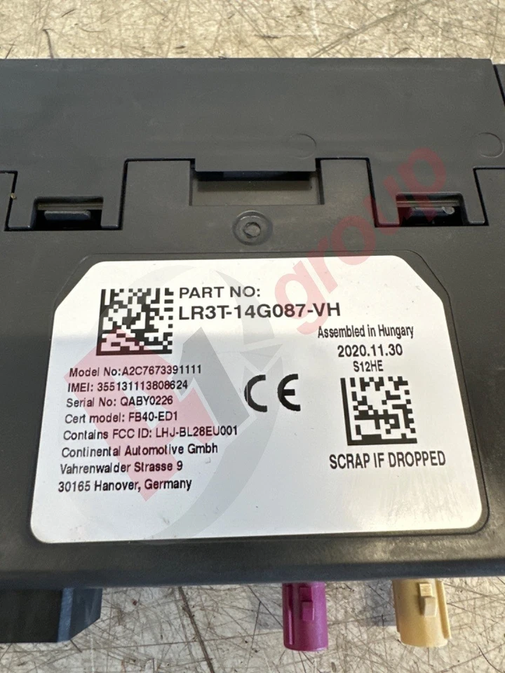 FORD TRANSIT CUSTOM 12-18 MOBILE PHONE CONTROL MODULE (ECU) LR3T14G087 - Image 2 of 4