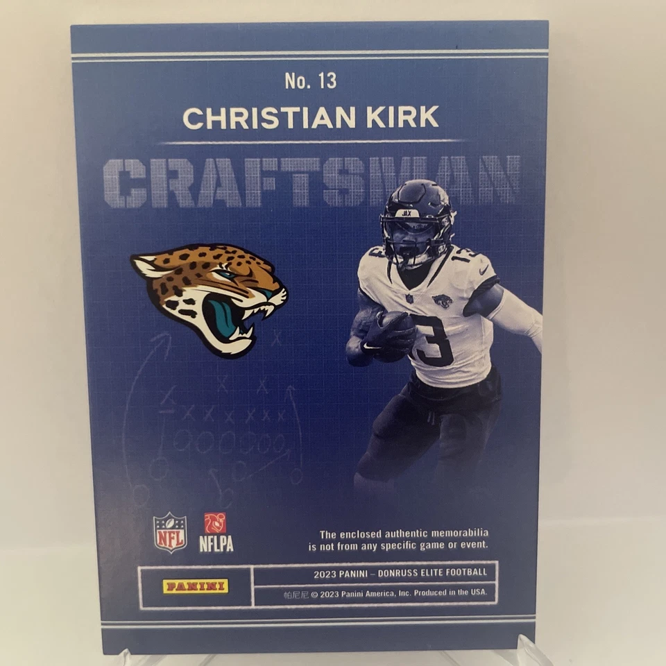 2023 Panini Donruss Elite - Craftsman Jerseys Christian Kirk #13 /375 (MEM) - Image 2 of 2